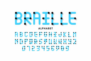 Example of the BRAILLE Alphabet